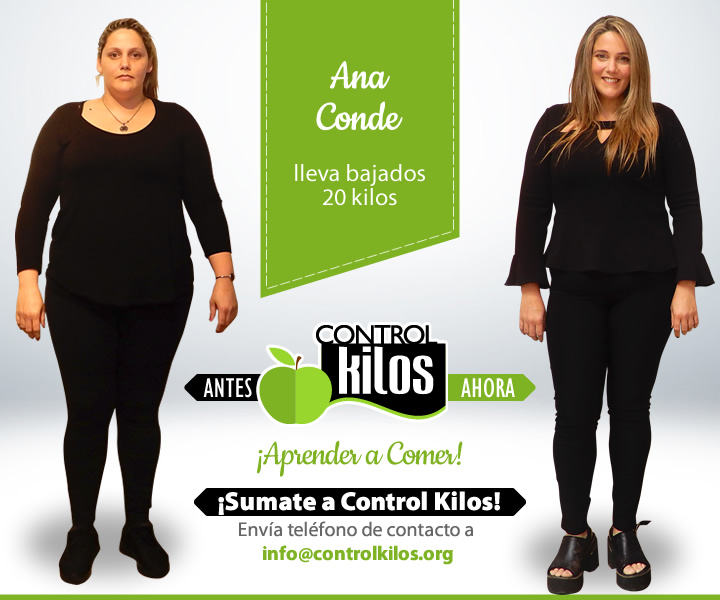 Ana C. bajó 20 kilos