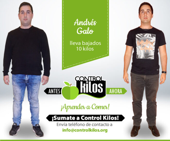 Andrés G. bajó 10 kilos