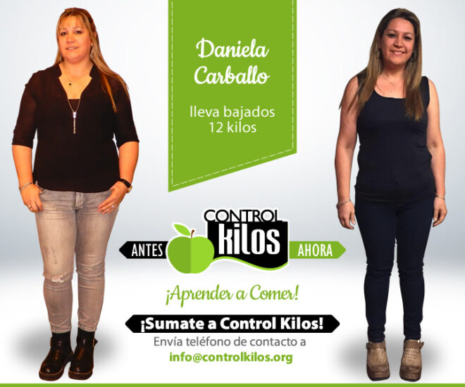 Daniela C. bajó 12 kilos