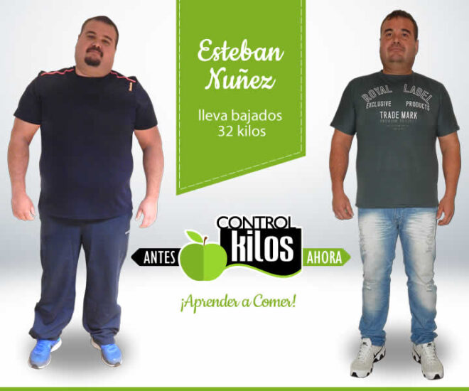 Esteban N. bajó 32 kilos