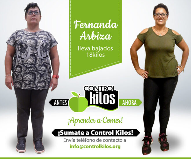 Fernanda A. bajó 18 kilos
