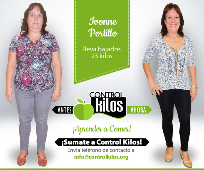 Ivonne P. bajó 23 kilos