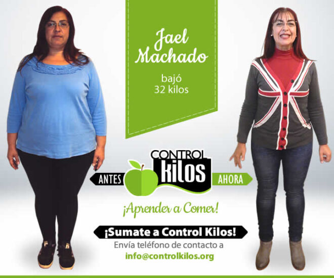 Jael M. bajó 32 kilos