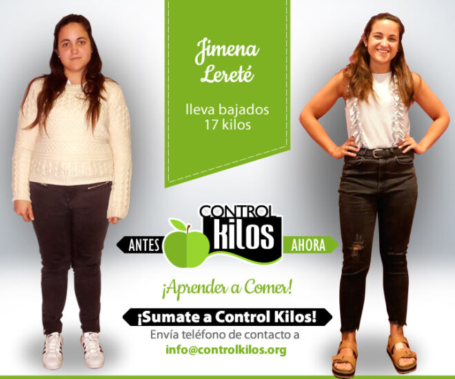 Jimena L. bajó 17 kilos