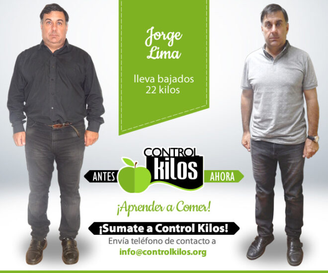 Jorge L. bajó 22 kilos