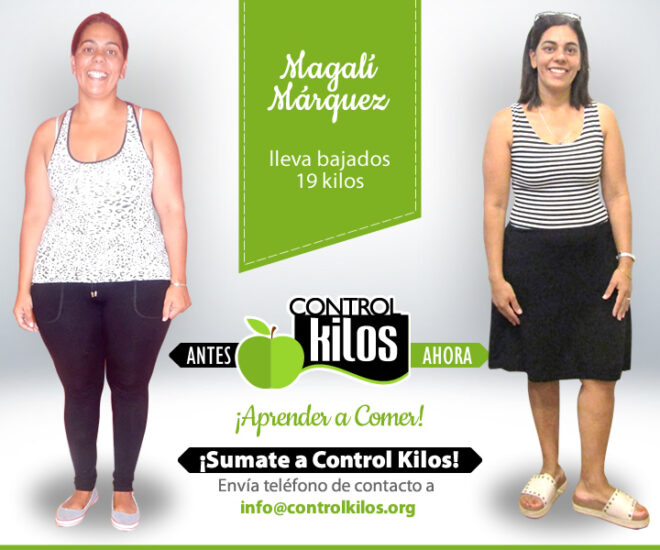 Magalí M. bajó 19 kilos