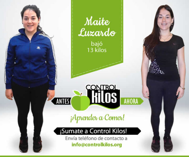 Maite L. bajó 13 kilos