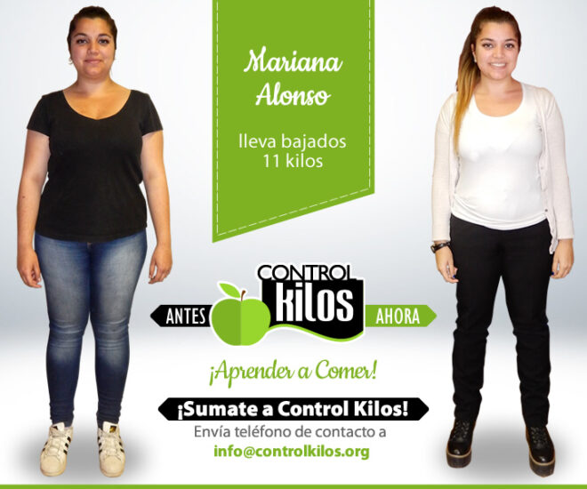 Mariana A. bajó 11 kilos