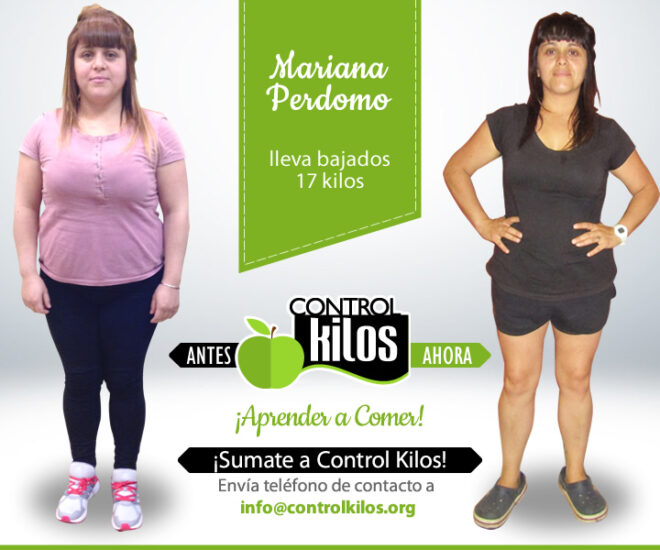 Mariana P. bajó 17 kilos