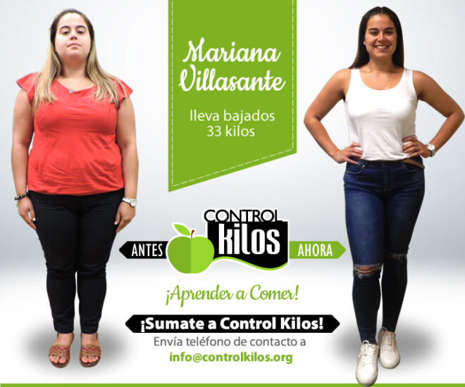 Mariana V. bajó 33 kilos