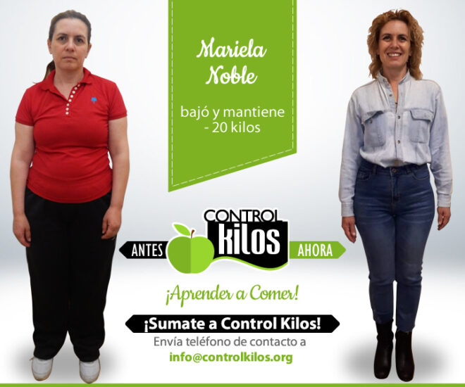 Mariela N. bajó 20 kilos