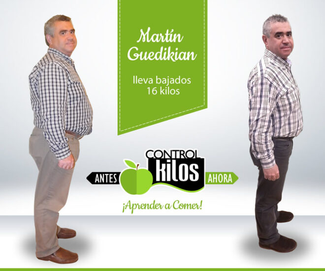 Martín G. bajó 16 kilos