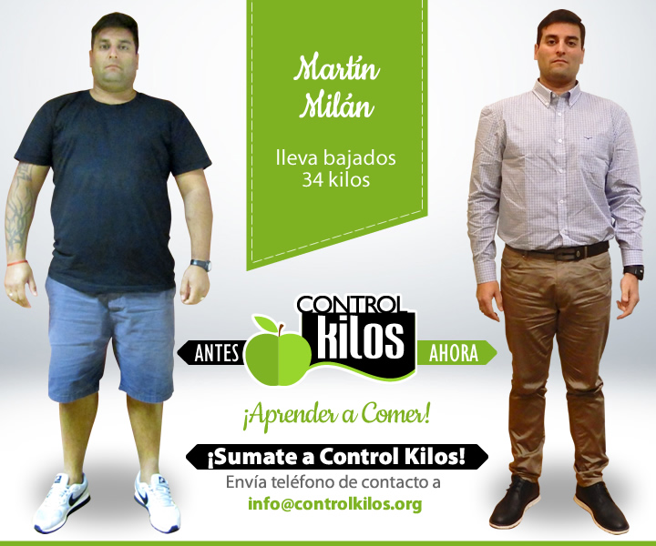 Martín M. bajó 34 kilos