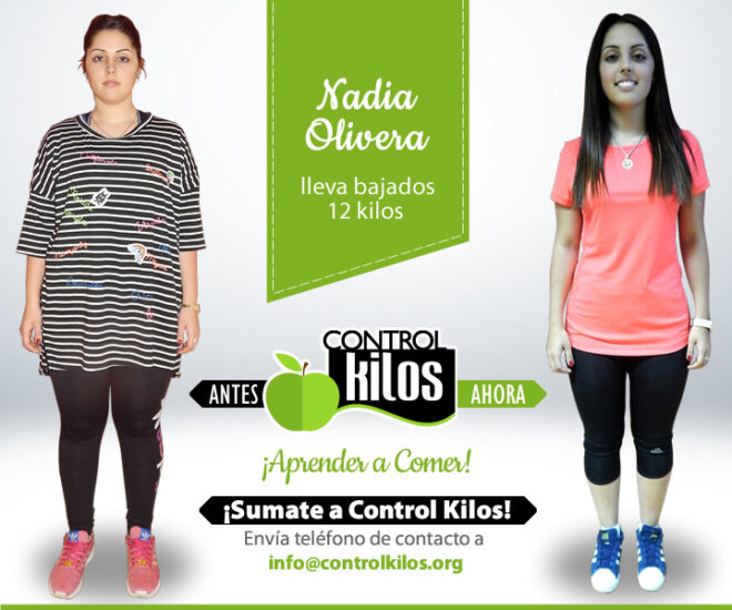 Nadia O. bajó 12 kilos
