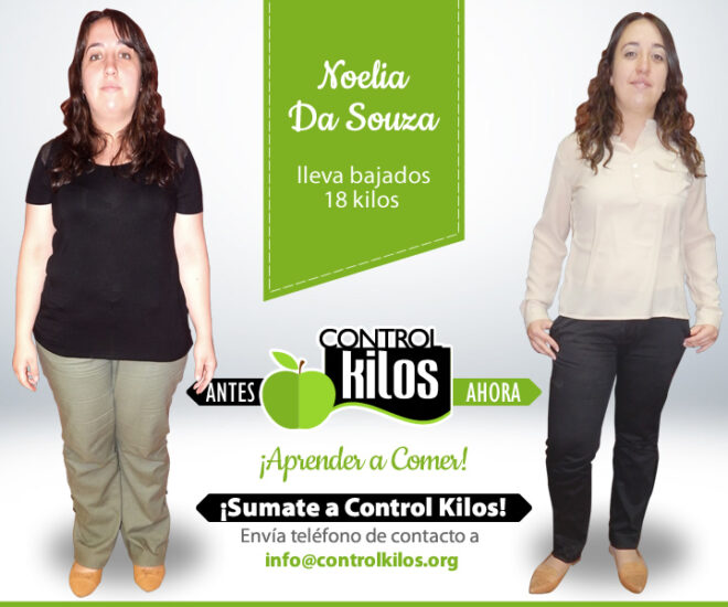 Noelia DS. bajó 18 kilos