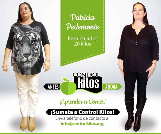 Patricia P. bajó 20 kilos