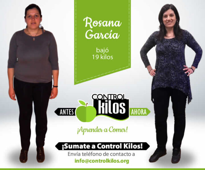 Rosana G. bajó 19 kilos