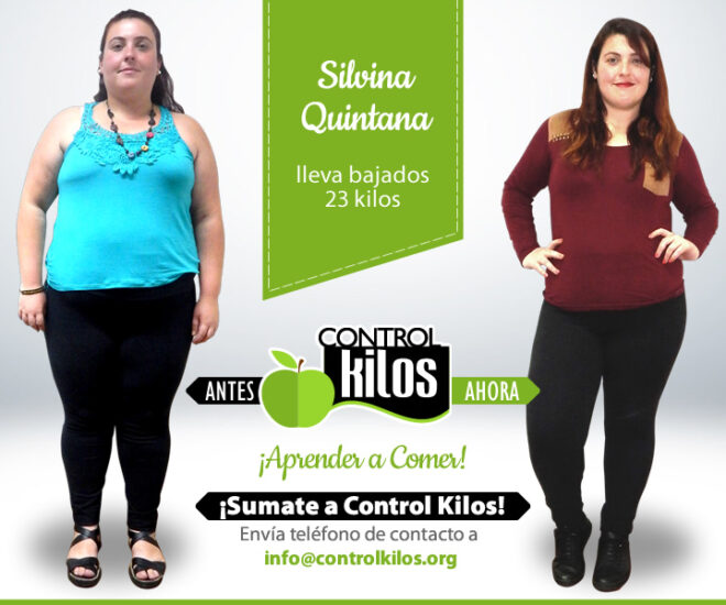 Silvina Q. bajó 23 kilos