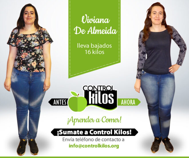 Viviana DA. bajó 16 kilos