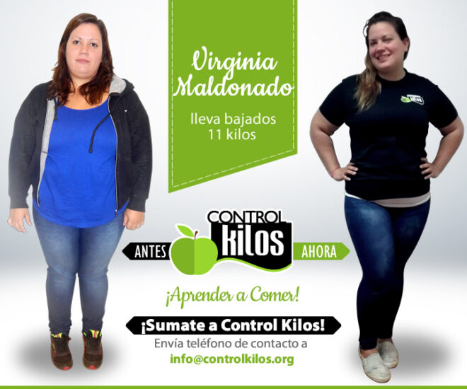Vriginia M. bajó 11 kilos
