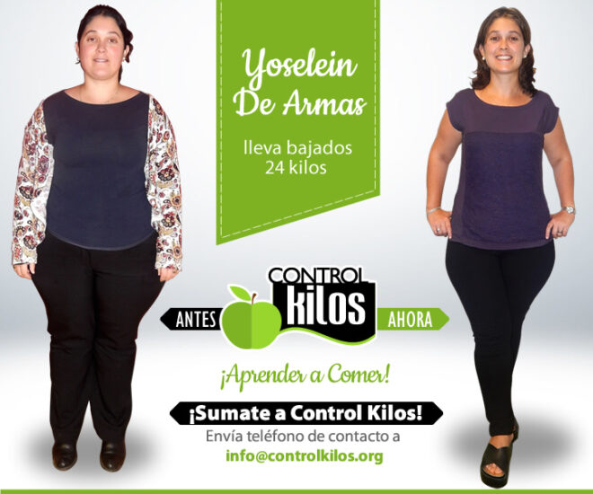 Yoselin DA. bajó 24 kilos
