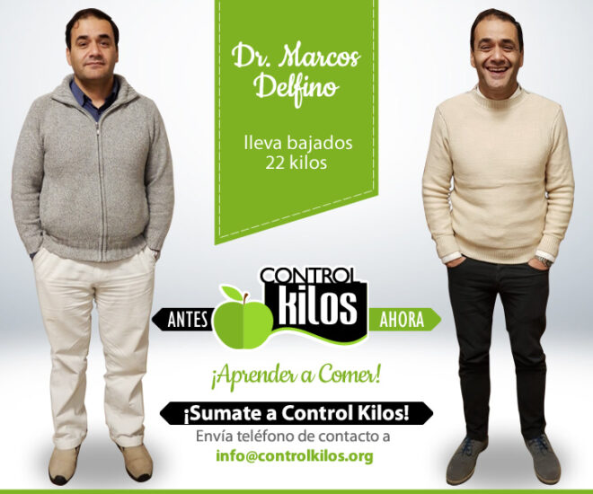 Dr. Marcos D. bajó 22 kilos.
