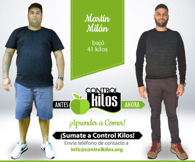 Martín M. bajó 41 kilos.