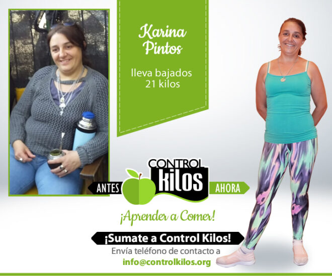 Karina P. bajó 21 kilos