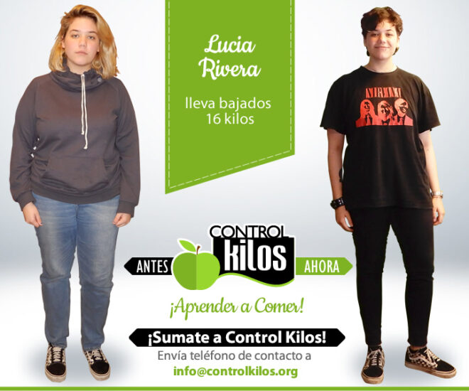 Lucía R. bajó 16 kilos