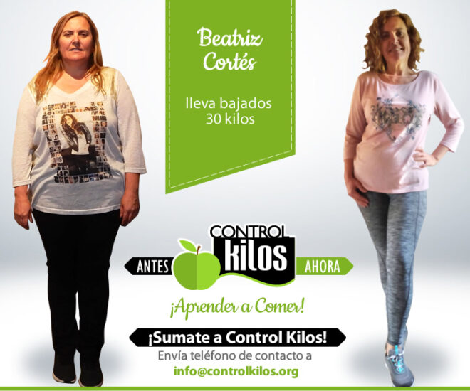 Beatriz C. bajó 30 kilos