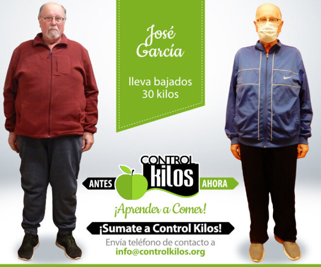 José G. bajó 30 kilos