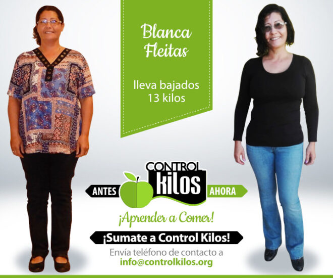 Blanca F. bajó 13 kilos