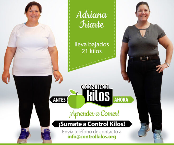 Adriana I. bajó 21 kilos