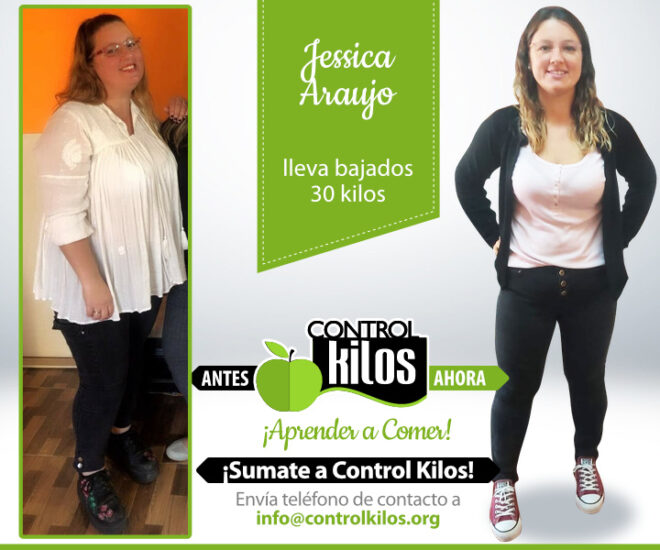 Jessica bajó 30 kilos