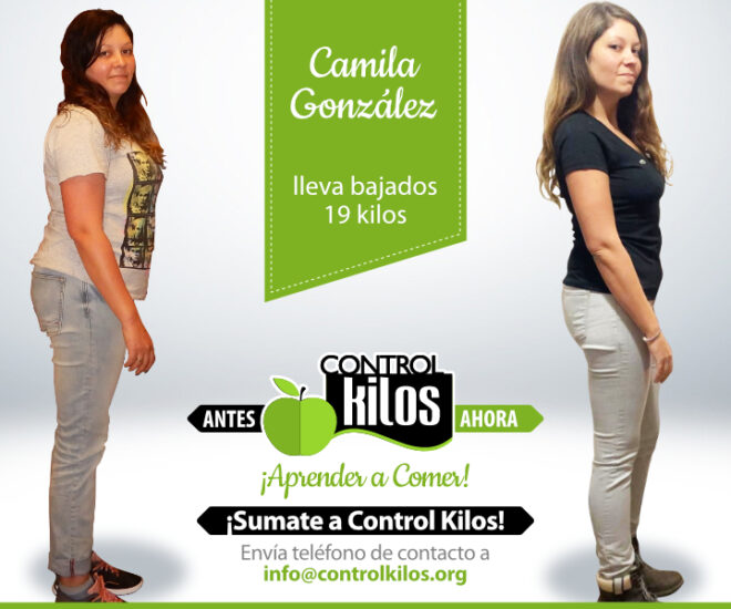 Cami G. bajó 19 kilos