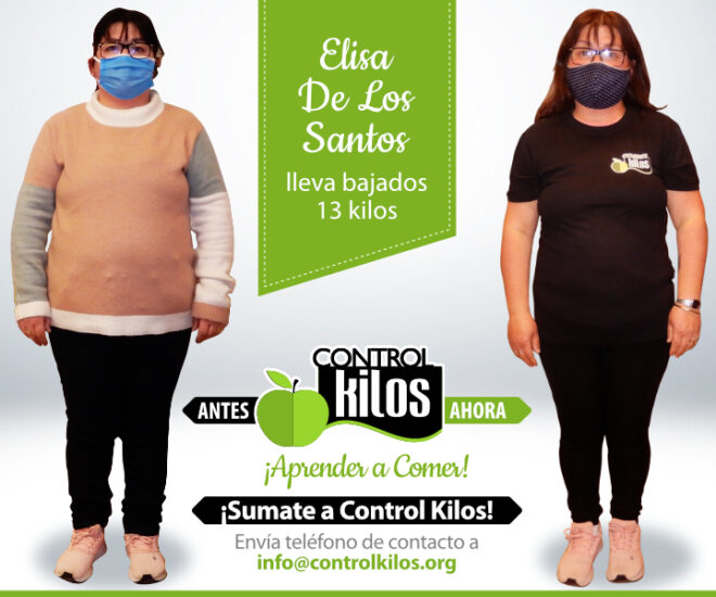 Elisa S. bajó 13 kilos