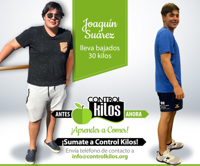 Joaquín S. bajó 30 kilos