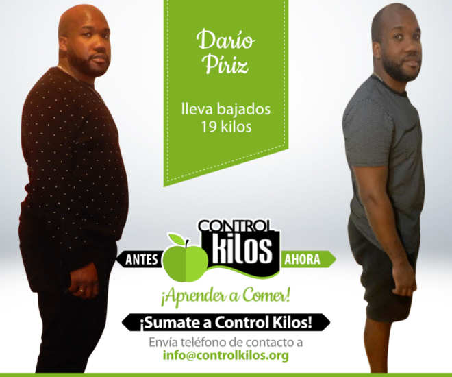 Darío P. bajó 19 kilos
