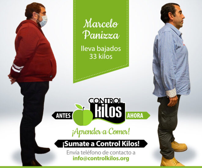 Marcelo P. bajó 33 kilos