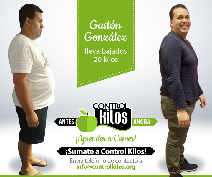Gastón G. bajó 20 kilos