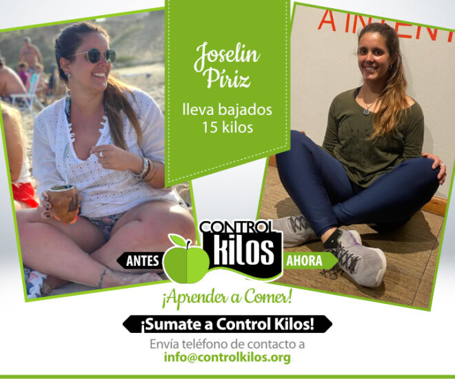Joselin P. bajó 15 kilos
