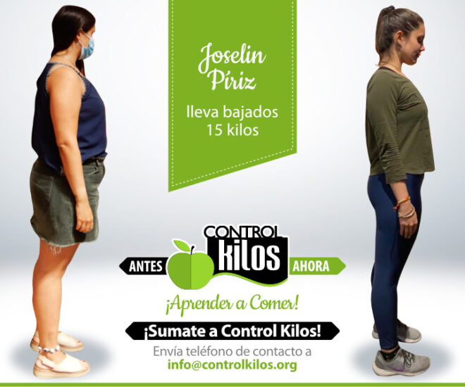 Joselin P. bajó 15 kilos