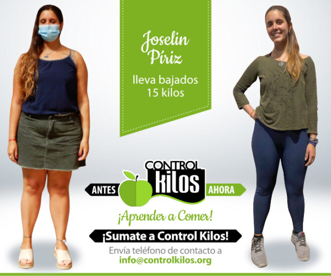 Joselin P. bajó 15 kilos