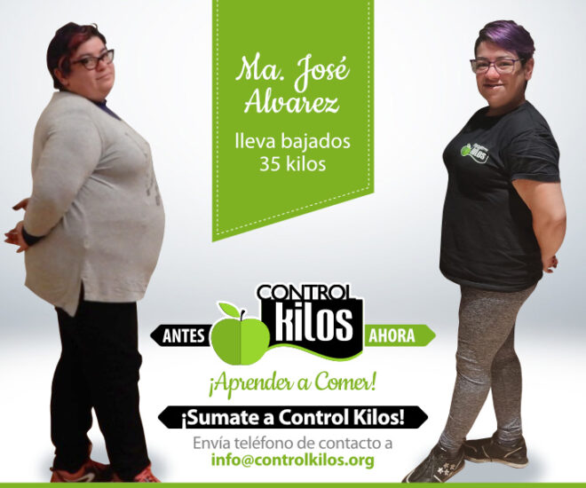 María José A. bajó 35 kilos