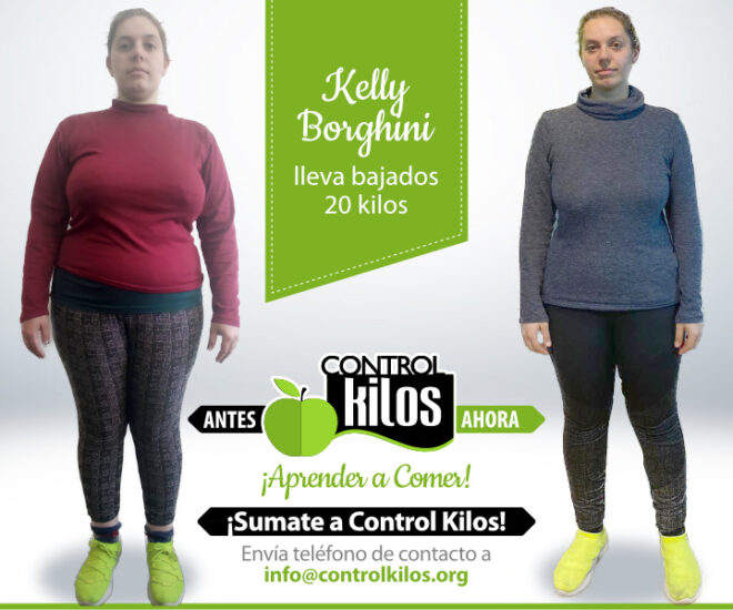 Kelly B. bajó 20 kilos