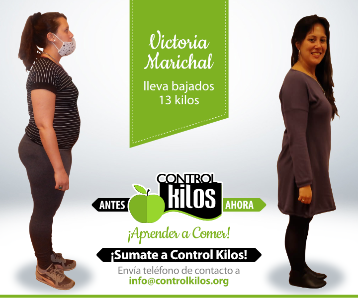 Victoria M. bajó 13 kilos