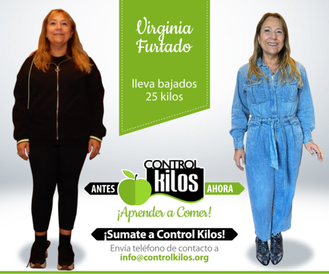 Virginia F. bajó 25 kilos
