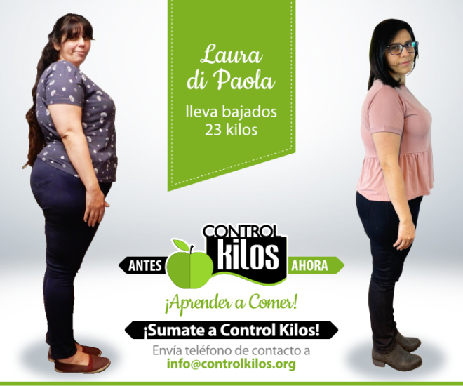 Laura D.P. bajó 23 kilos