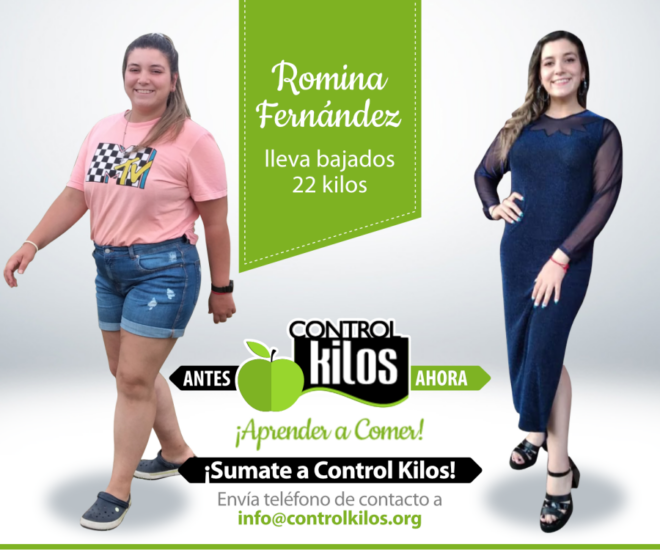 Romina F. bajó 22 kilos
