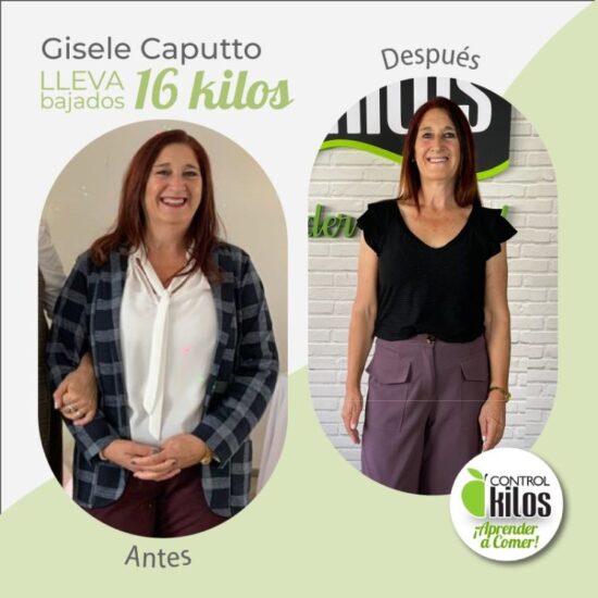 Gisele C. bajó 16 kilos
